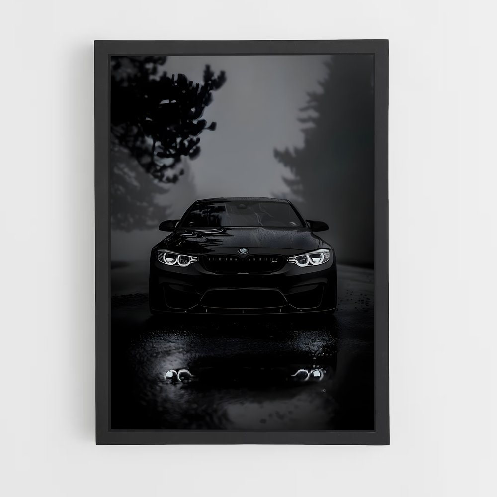 Poster Rainy Ride – affiche BMW (vue 2)